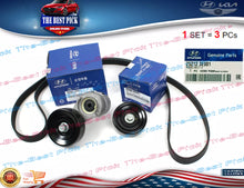 Load image into Gallery viewer, ⭐Genuine⭐ Belt Tensioner Kits 3 Pcs = 1set for Hyundai Santa Fe Kia Rondo Optima