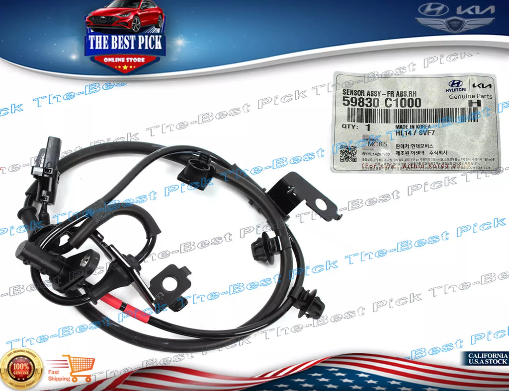 ⭐GENUINE⭐ FRONT ABS Wheel Speed Sensor RIGHT for 15-19 Hyundai Sonata 59830C1000