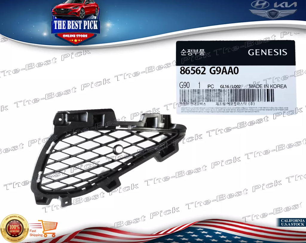 ⭐GENUINE⭐ GRILLE-FRONT BUMPER SIDE,RIGHT FOR 2022-2023 Genesis G70 86562G9AA0