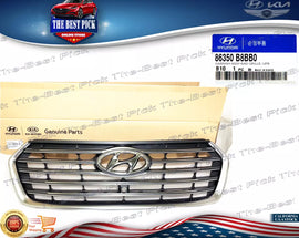 Genuine Front Radiator Grille w/Camera Hole For SantaFe XL 3.3L 17-19 86350B8BB0