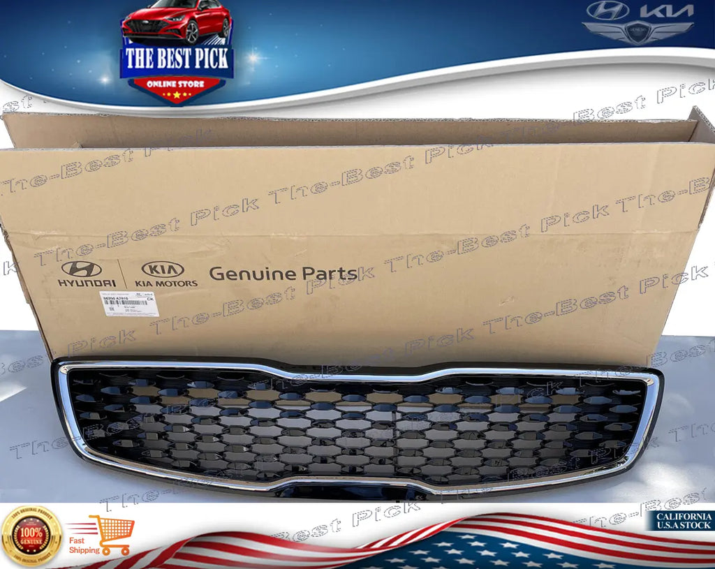 ⭐GENUINE⭐ Front Bumper Radiator Grille CHROME For Kia Forte 2017-2018 86350A7810