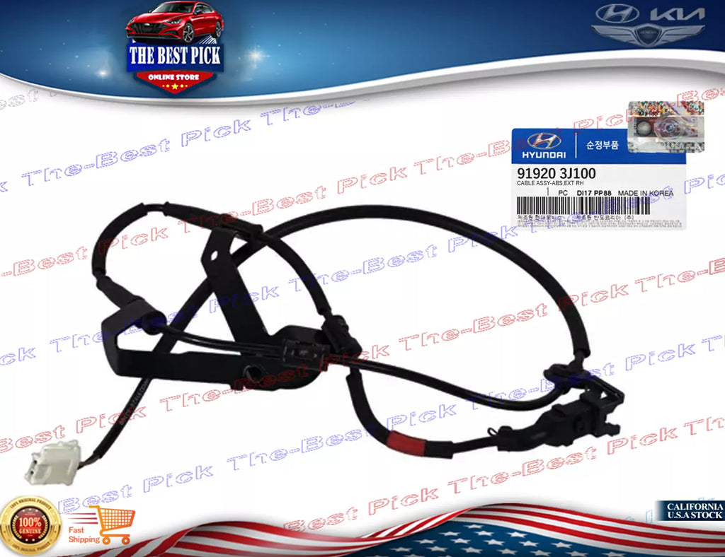 ⭐GENUINE⭐ 2WD CABLE ONLY for Sensor ABS REAR RIGHT VERACRUZ SORENTO 919203J100