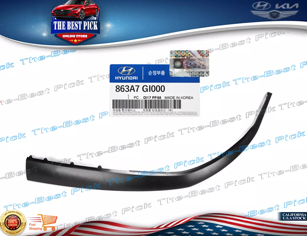 GENUINE⭐ FRONT Bumper Cover Spacer Molding Left 22-24 Hyundai Ioniq 5 863A7GI000