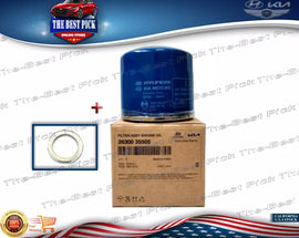 ⭐GENUINE⭐ Engine Oil Filter & Washer for Hyundai/Kia 2630035505
