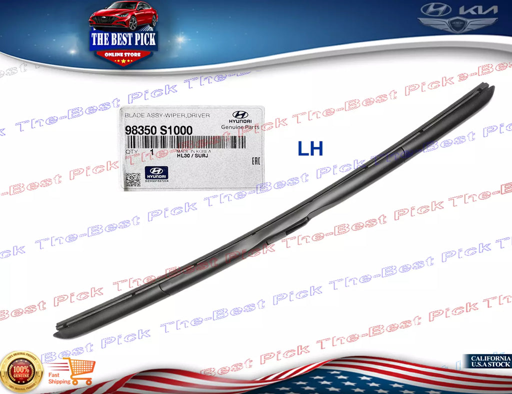 ⭐GENUINE⭐ Windshield Wiper Blade LEFT HYUNDAI KIA 98350S1000 *See compatibility*