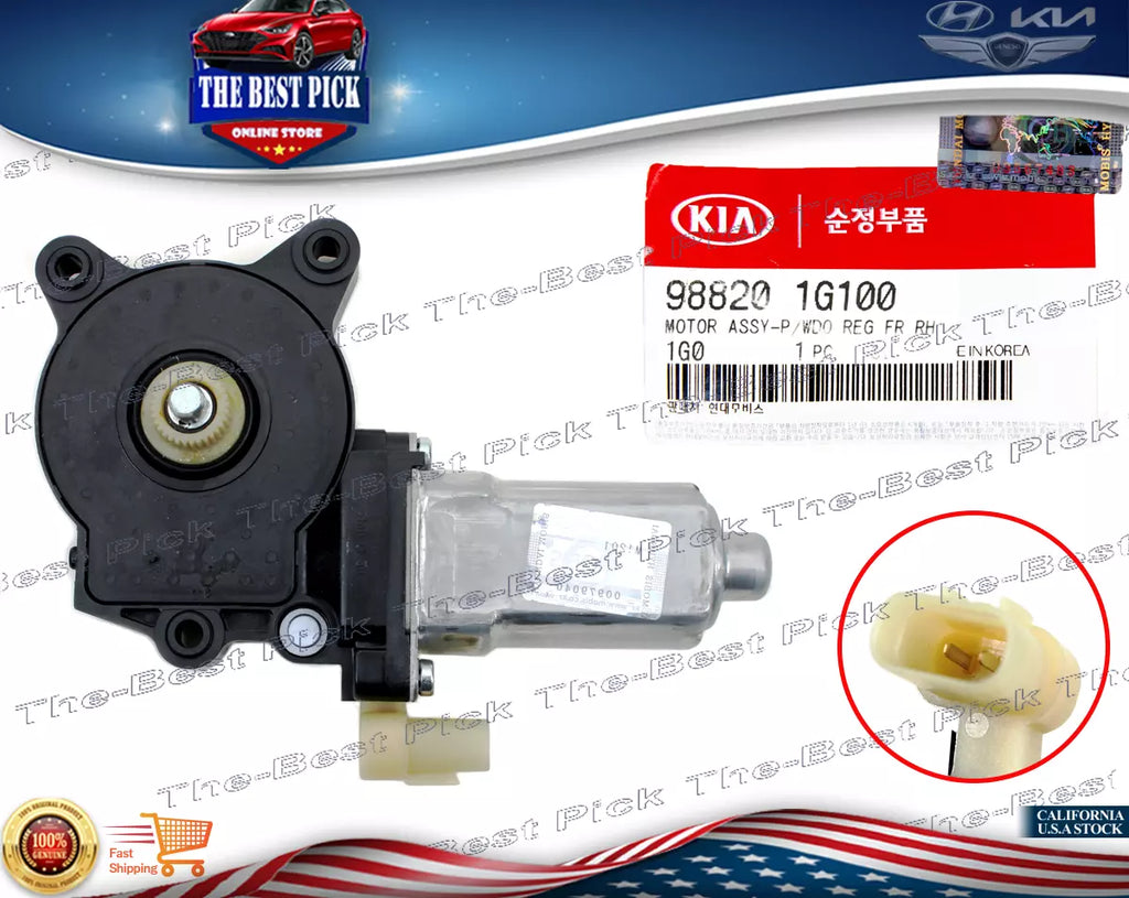 ⭐GENUINE⭐ Power Window Motor FRONT RIGHT for 2006-2010 Accent Rio 988201G100