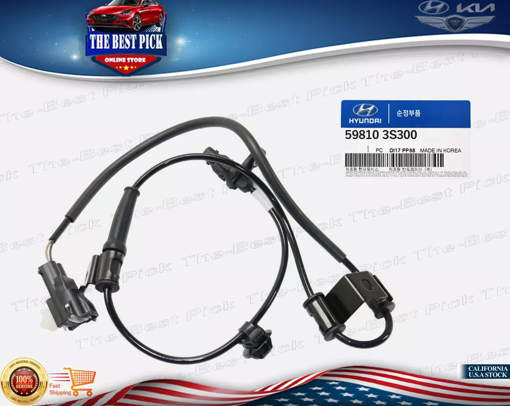 ⭐GENUINE⭐ ABS Wheel Speed Sensor Front Driver Side Sonata 2011-14 ESC 598103S300