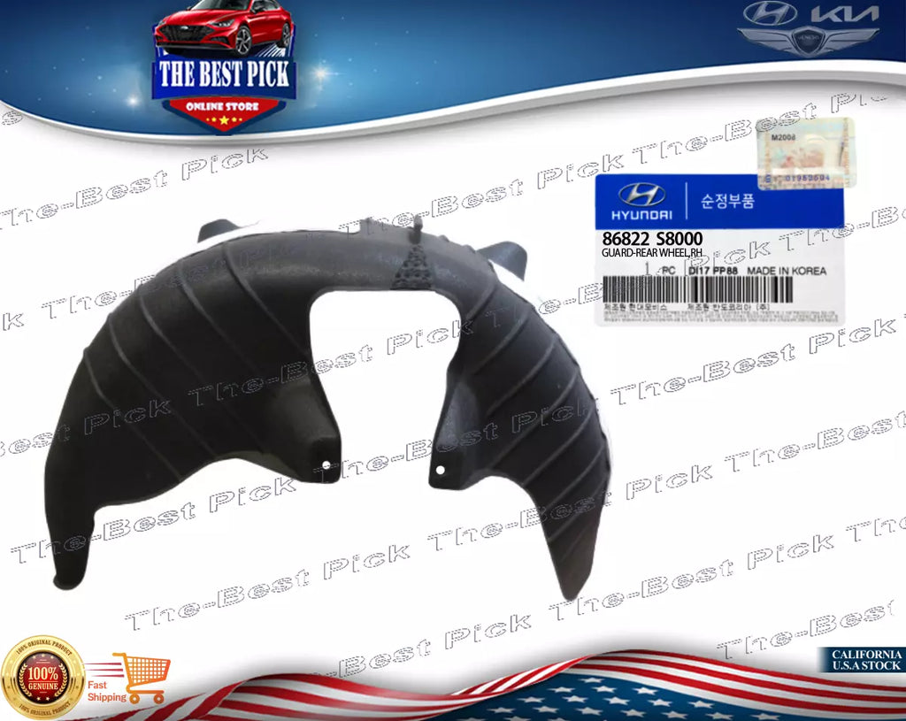 ⭐GENUINE⭐ Rear Fender Liner RH PASSENGR for Hyundai Palisade 20-22 86822S8000