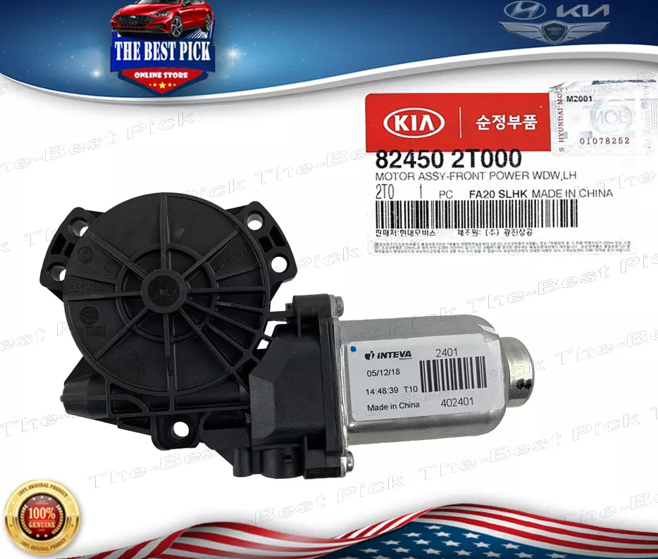 ⭐ GENUINE ⭐ Window Motor FRONT DRIVER for 10-16 Kia Optima 824502T000