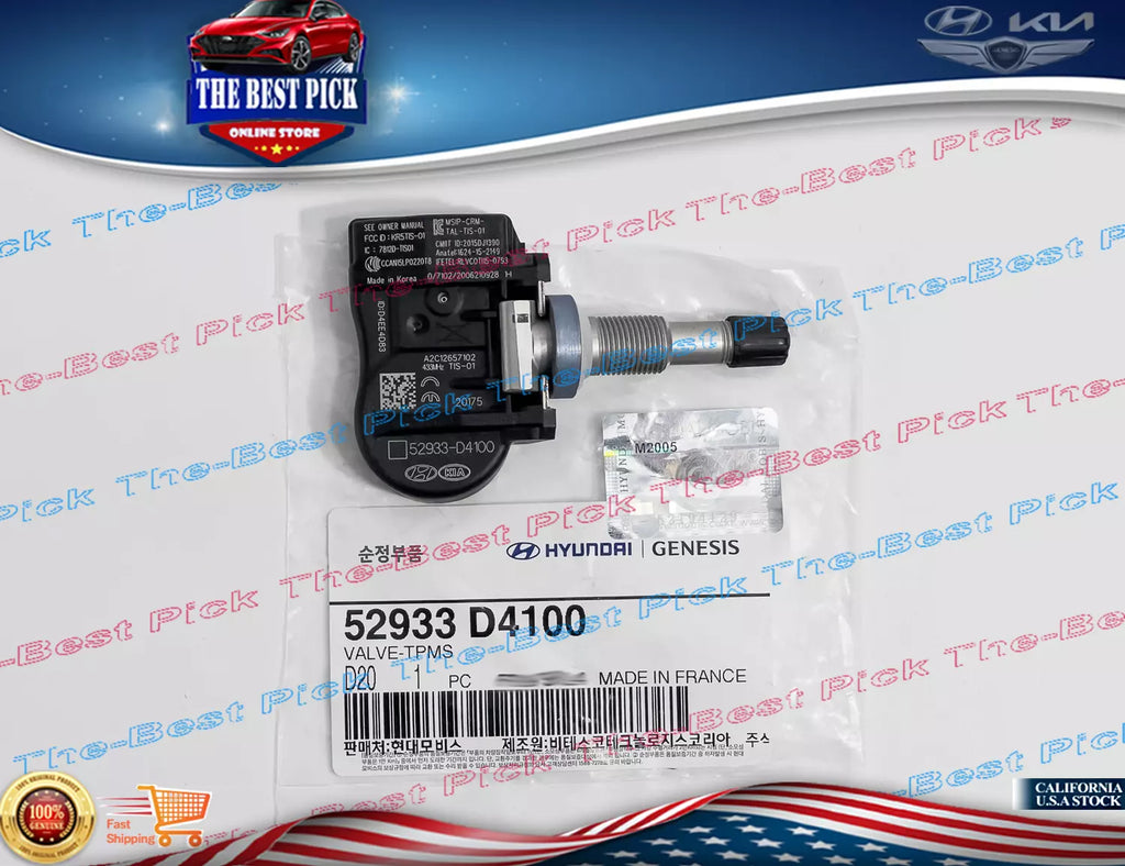 ⭐GENUINE⭐ TPMS Tire Pressure Sensor for 2016-2020 Hyundai Kia 52933D9100