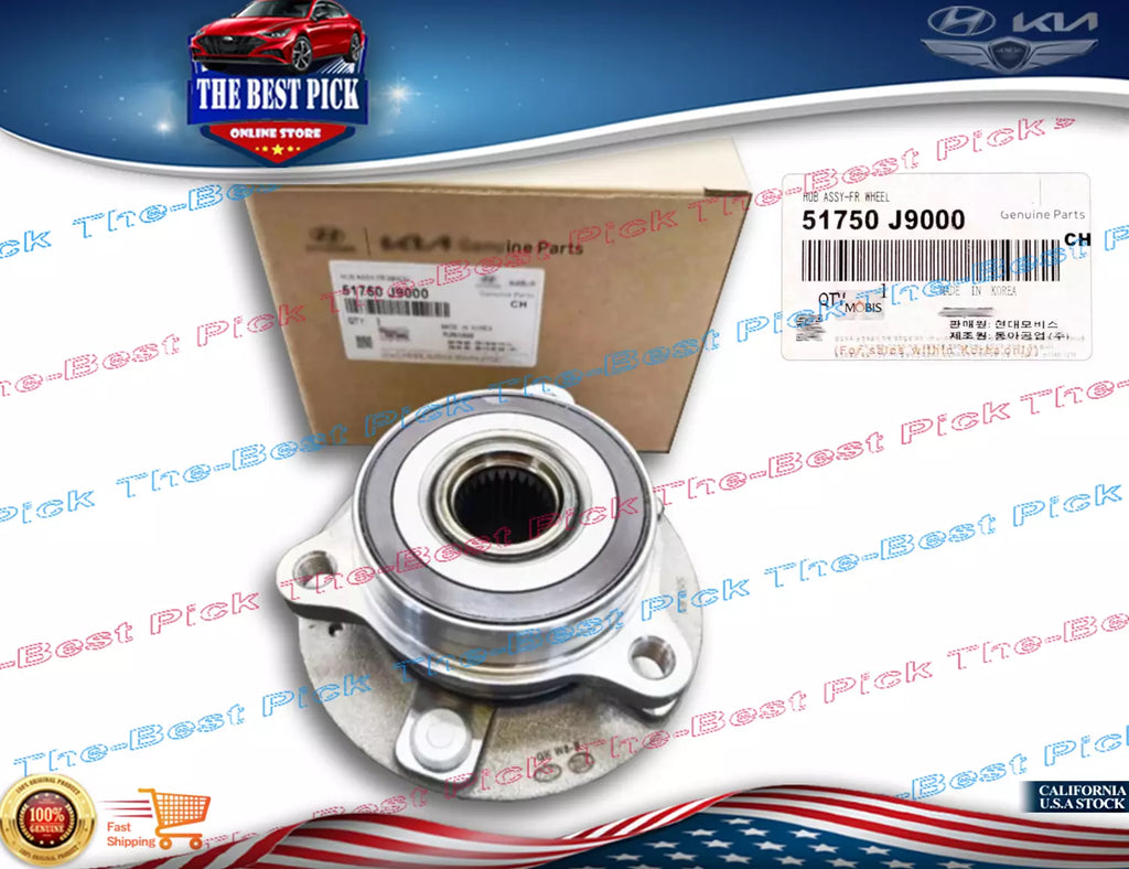 ⭐GENUINE⭐ Front Wheel Hub Bearing Assy For 2018-23 Kona 1.6L + 2.0L 51750J9000