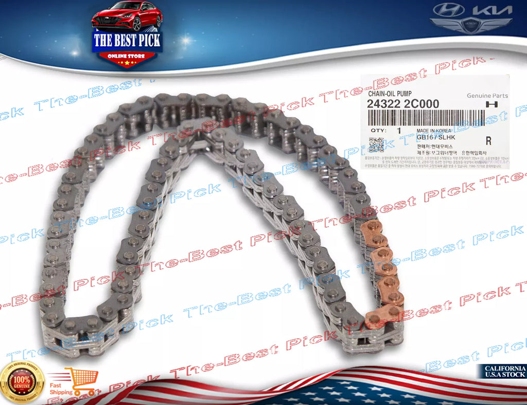 ⭐GENUINE⭐Engine Oil Pump Timing Chain GENESIS COUPE 2.0L Turbo 2012-16 243222C00