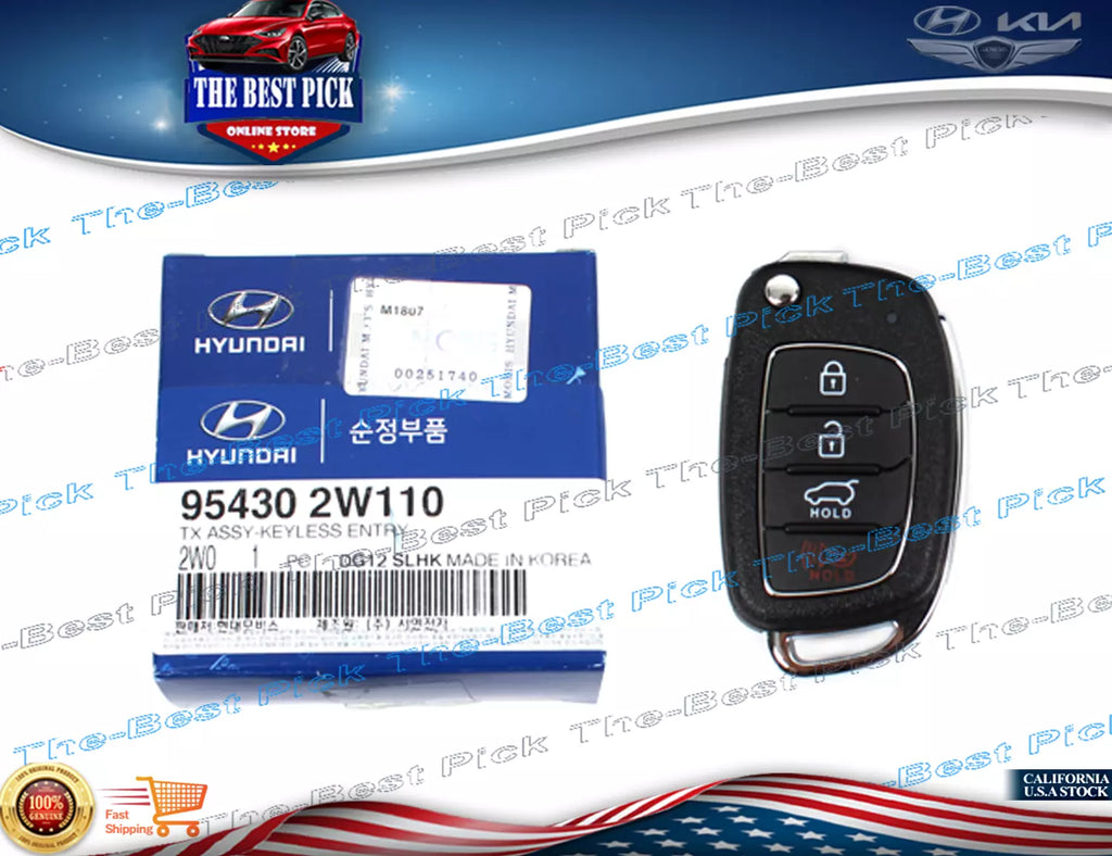 ⭐GENUINE⭐ Keyless Entry Remote Flip Key FOB ( Remote Only ) 17-18 SANTA FE SPORT