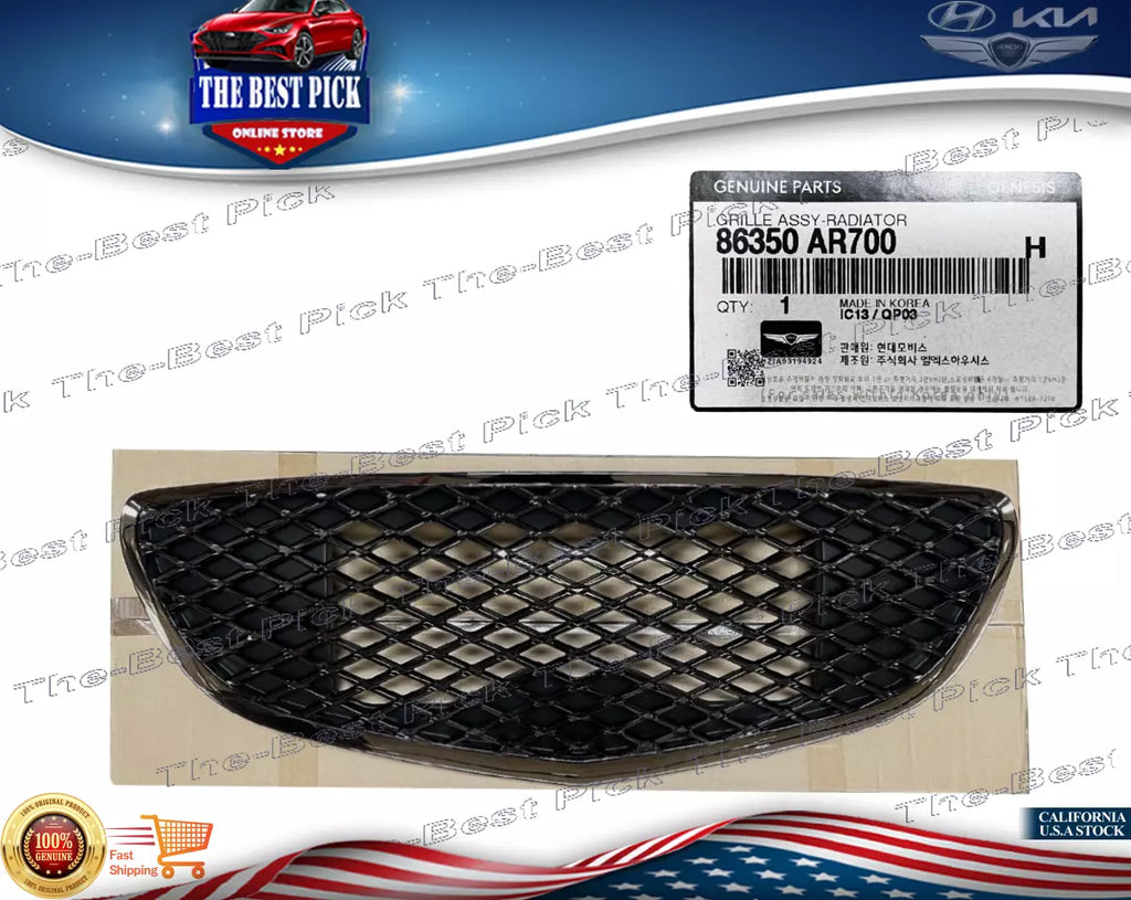 ⭐GENUINE⭐Front Bumper Grille Without Camera 3.5T Genesis GV70 2022-24 86350AR700