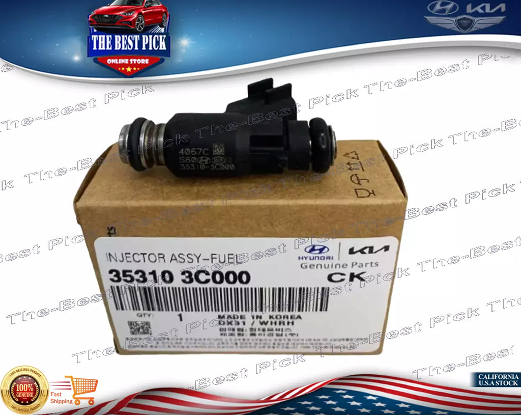 ⭐GENUINE⭐ Fuel Injector For 2006-2012 Hyundai/Kia 3.3L 3.8L DOHC V6 353103C000