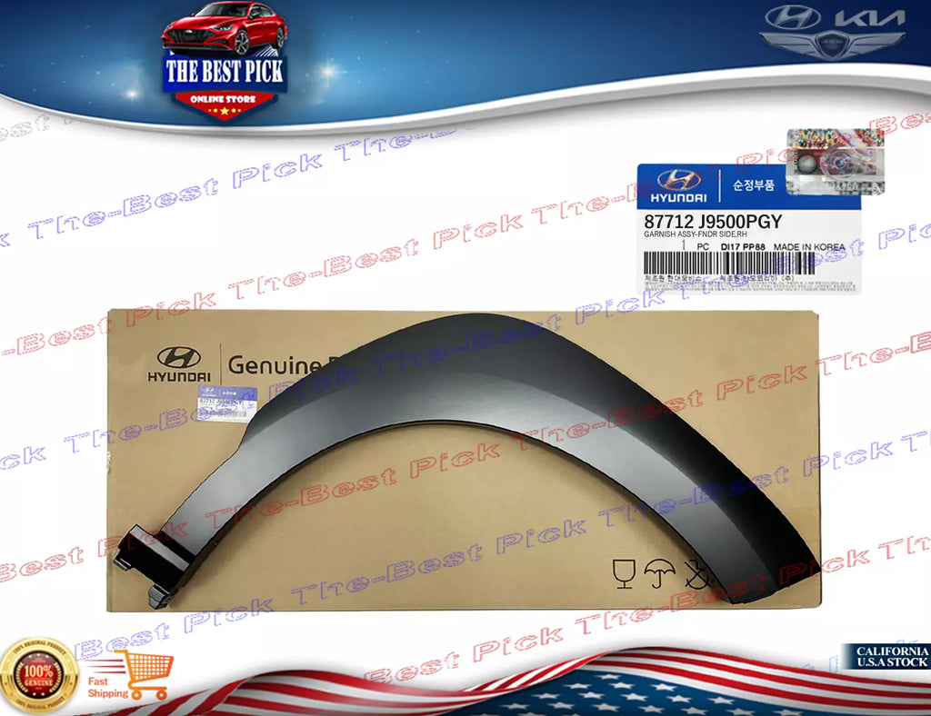 ⭐GENUINE⭐ Front Fender Wheel Molding RIGHT 2018-2021 Hyundai KONA 87712J9500PGY