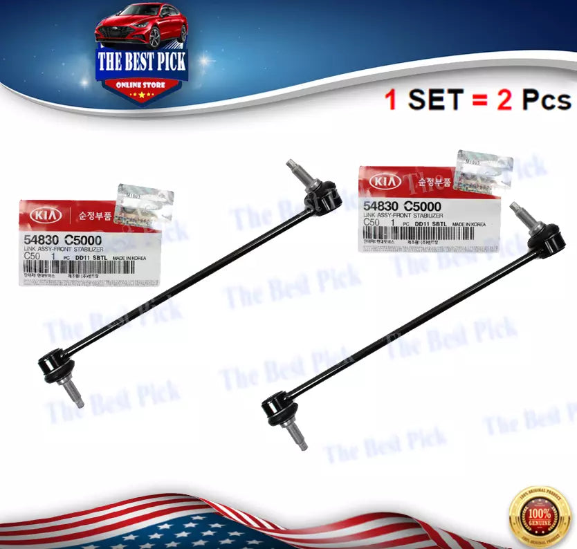 FRONT STABILIZER LINK BAR set! 2pcs fits SORENTO 2016+ SANTA FE 2019+ 54830C5000