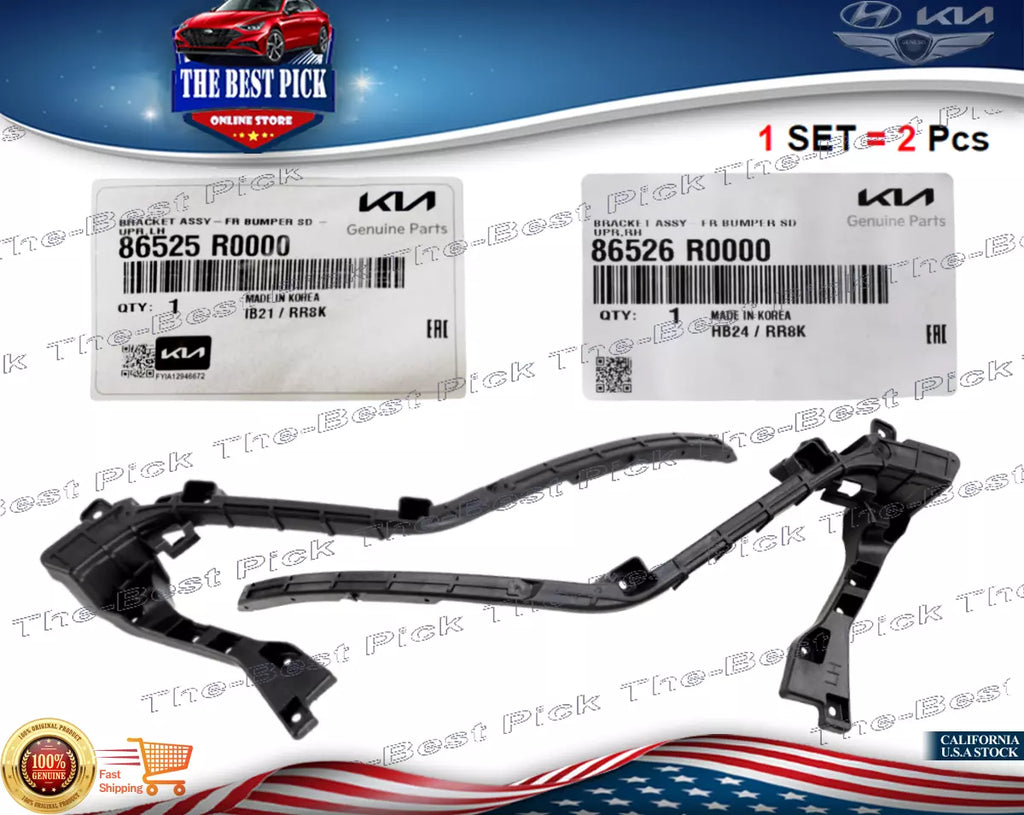 ⭐GENUINE⭐ FRONT Bumper Bracket Retainer RIGHT + LEFT 2pcs Kia Carnival 2022-2023