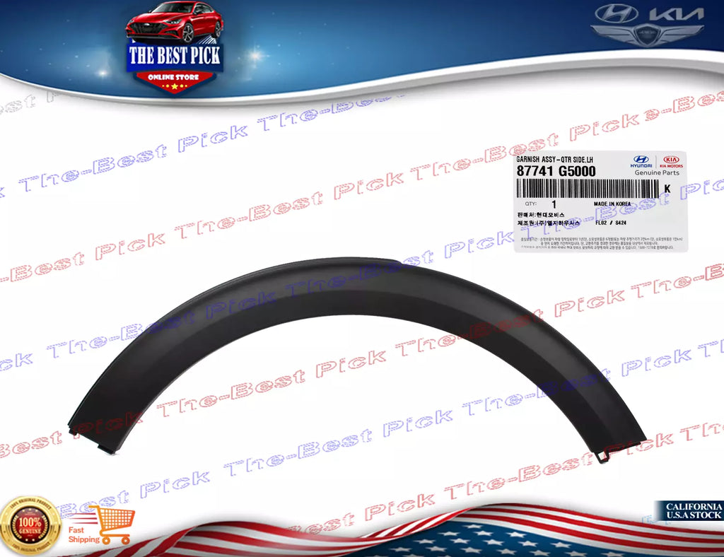 ⭐GENUINE⭐ Rear Fender Wheel Molding LEFT for 2017-2022 Kia Niro 87741G5000