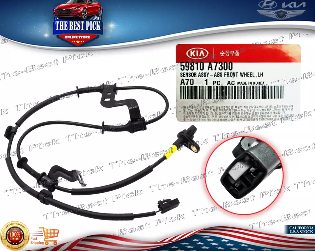 ⭐GENUINE⭐ ABS Wheel Speed Sensor Front LEFT For Kia Forte 2014-2018 59810A7300