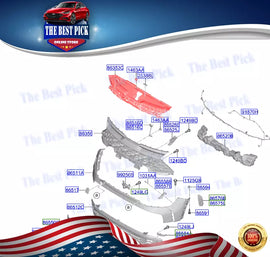 ⭐GENUINE⭐ Cover Radiator Grille Kia Sportage 2023 86391CHEA0