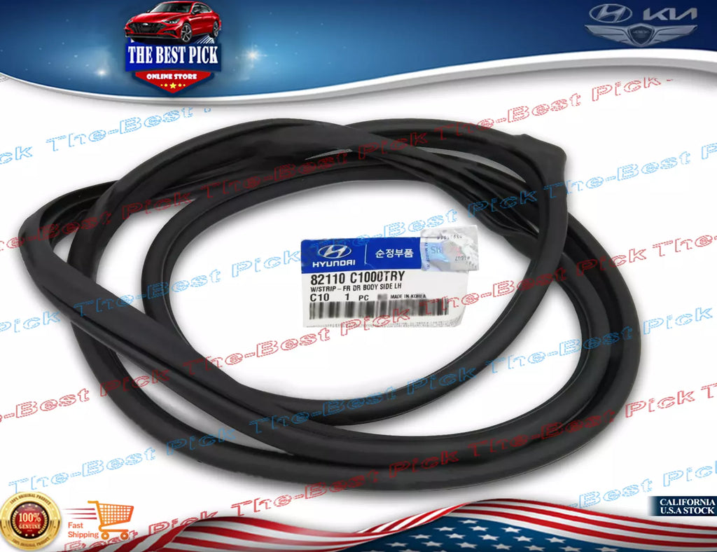 GENUINE⭐Body Side Door Rubber Weatherstrip Seal FR LH 14-16 SONATA 82110C1000TRY