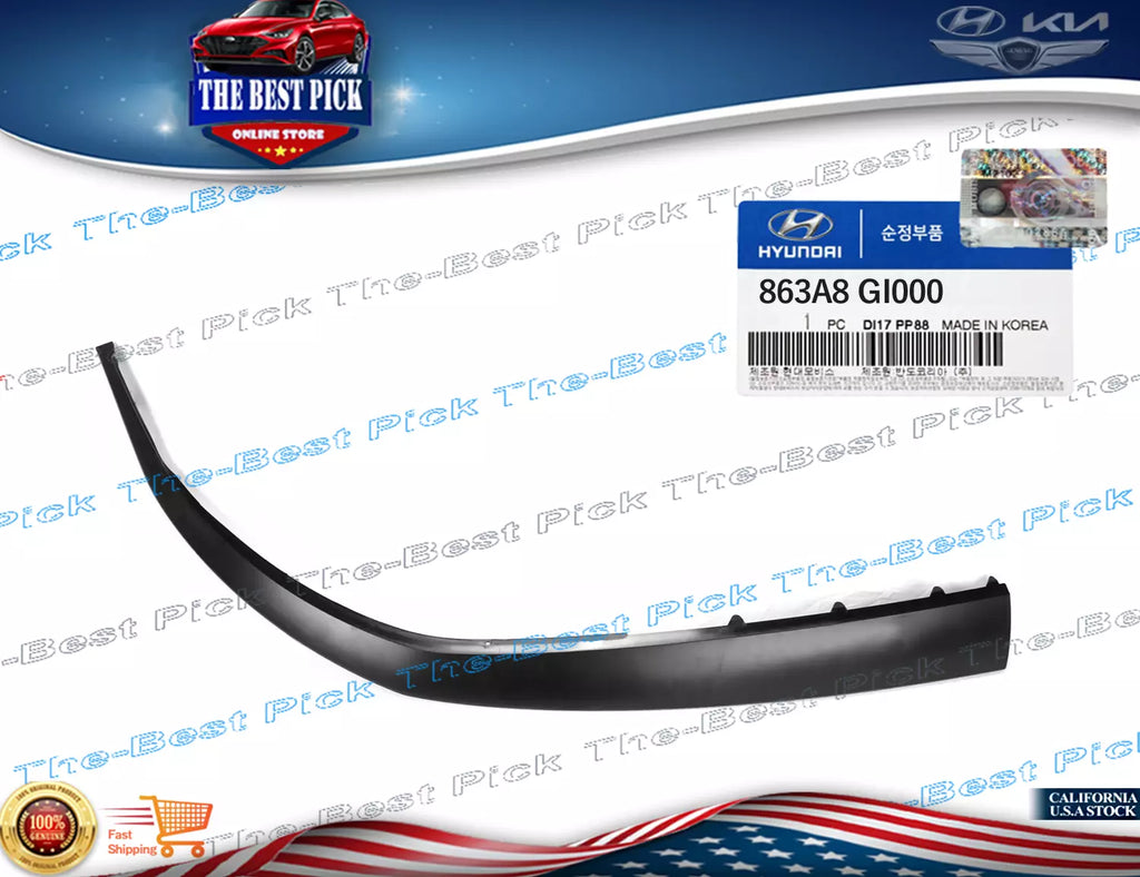 GENUINE FRONT Bumper Cover Spacer Molding RIGHT 22-24 Hyundai Ioniq 5 863A8GI000