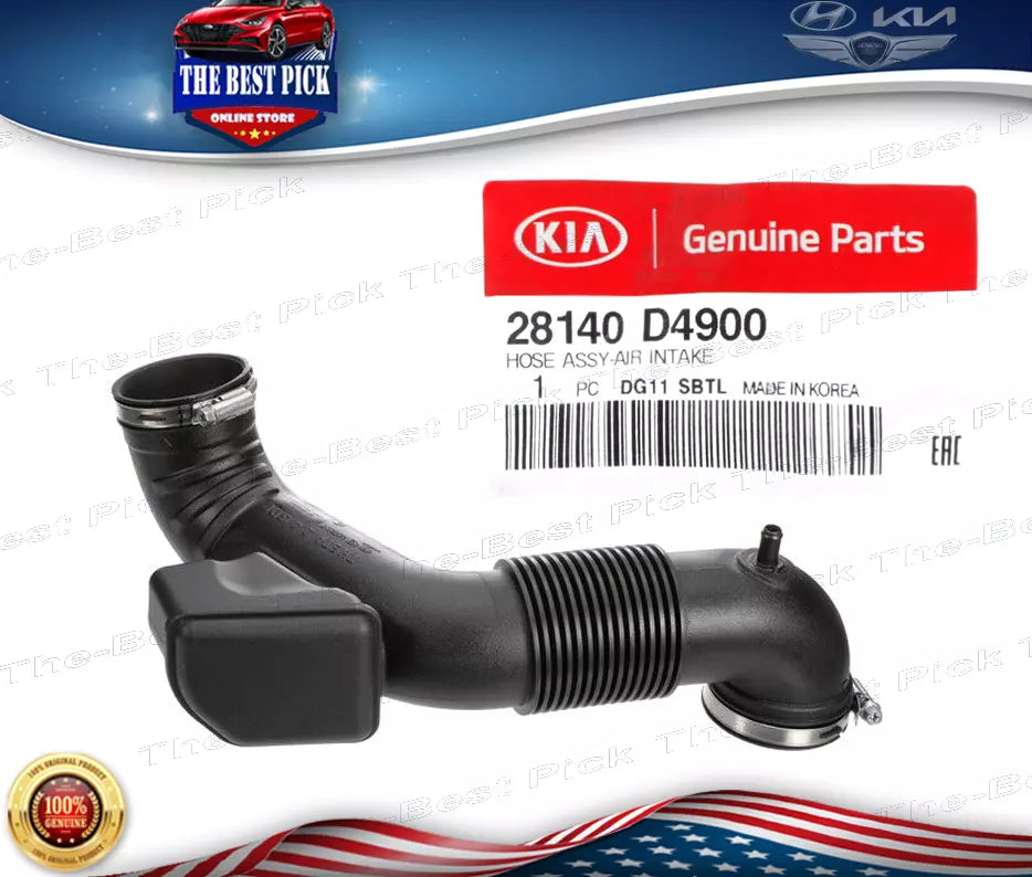 ⭐ GENUINE ⭐ Air Intake Tube Hose for 2018-19 Sonata 17-20 Optima 2.4L 28140D4900