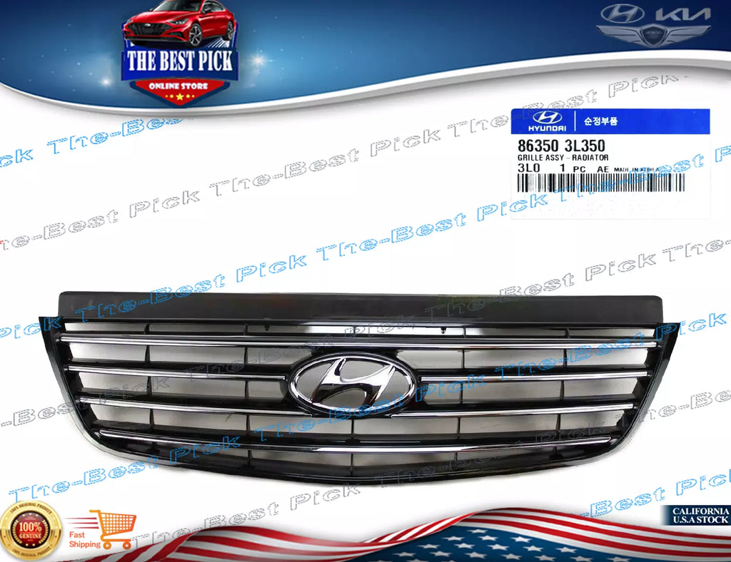 ⭐GENUINE⭐ Front Bumber Grille Fits Hyundai Azera 2006-2009 863503L350