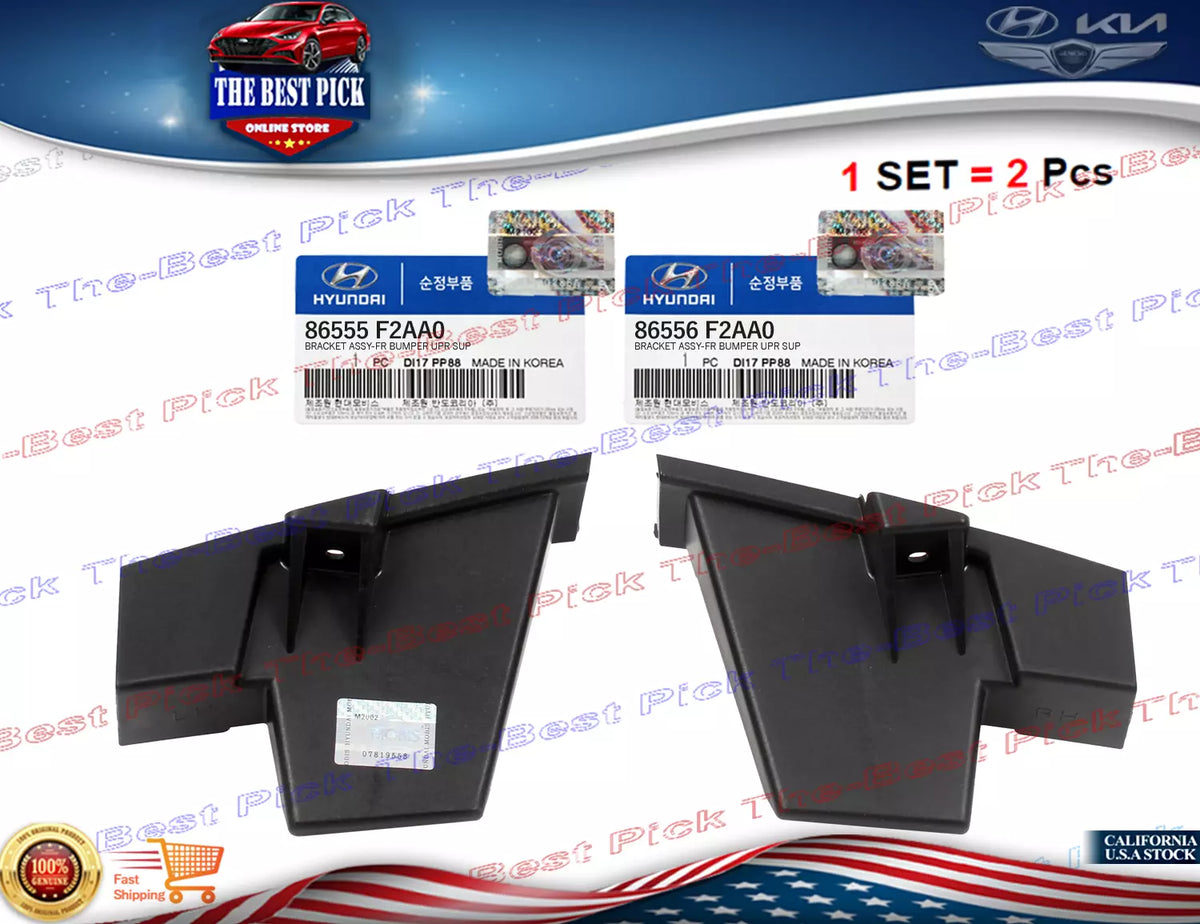 Front Bumper Bracket Left & Right For Kia Sorento 2016-2020 2Pcs Front Bumper Bracket Left & Right For Kia Sorento 2016-2020 2Pcs