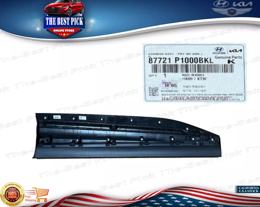 ⭐GENUINE⭐ FRONT Door Lower Molding LEFT Garnish Kia Sportage 23-24 87721P1000BKL