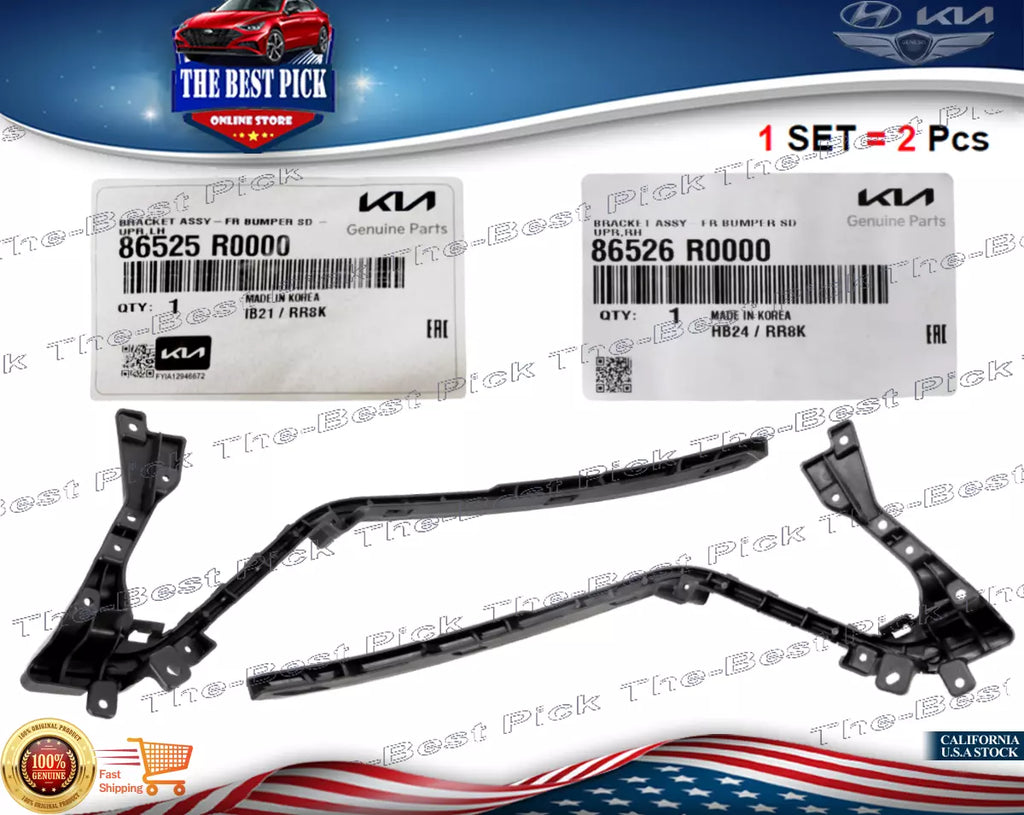 ⭐GENUINE⭐ FRONT Bumper Bracket Retainer RIGHT + LEFT 2pcs Kia Carnival 2022-2023