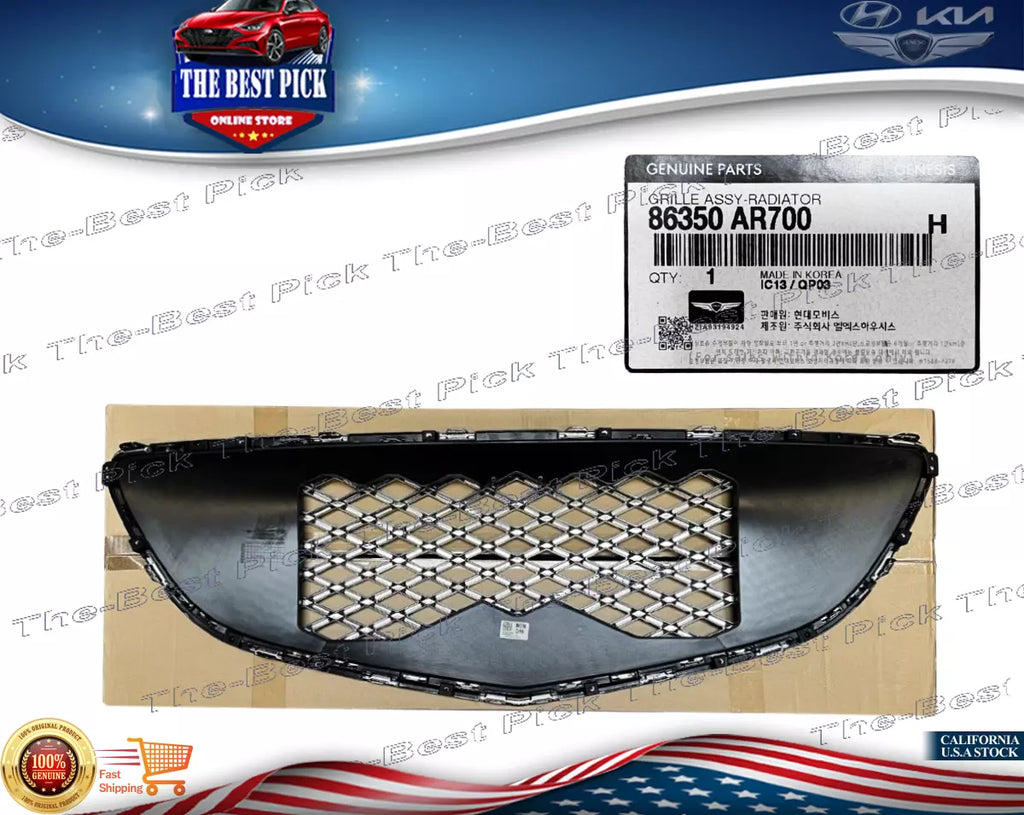 ⭐GENUINE⭐Front Bumper Grille Without Camera 3.5T Genesis GV70 2022-24 86350AR700