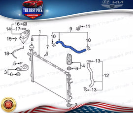 ⭐GENUINE ⭐ Upper Radiator Coolant Hose For Hyundai 2020-202 Palisade 25414S8500