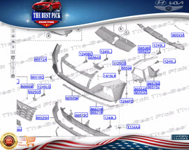 ⭐GENUINE⭐Front Bumper RIGHT Headlight Molding 865C2N9CA0 Hyundai Tucson 21-2022