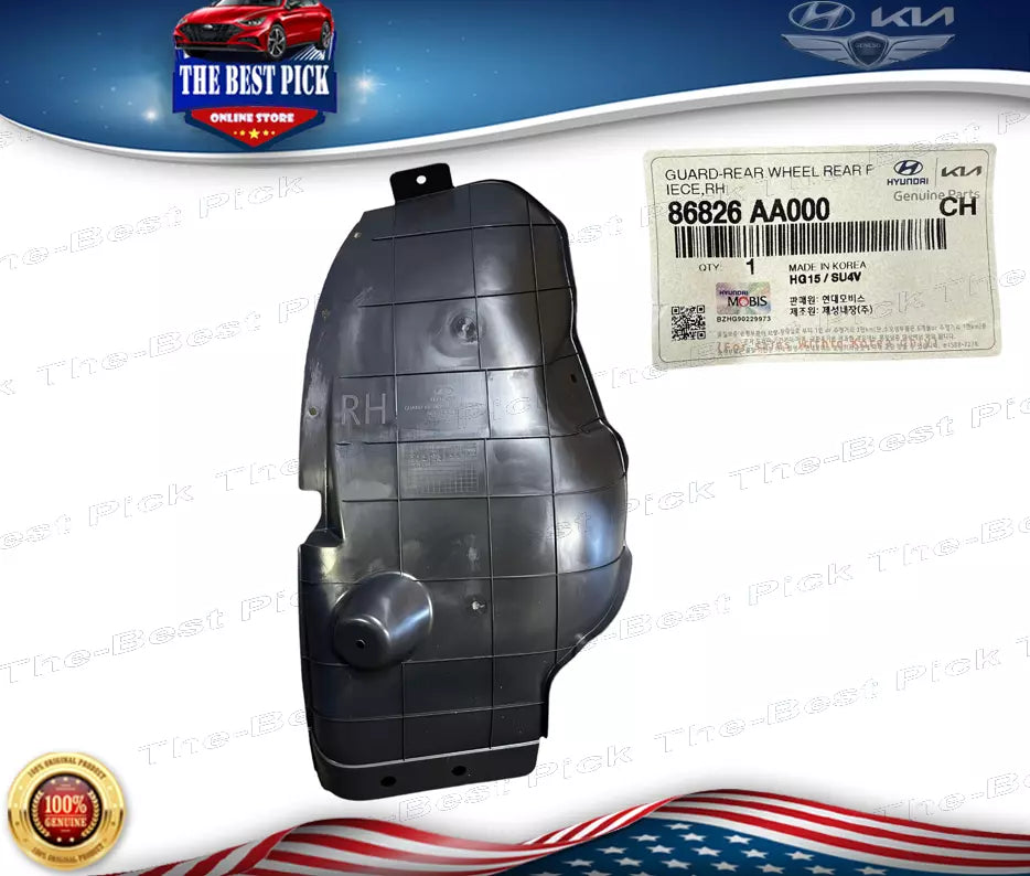 ⭐GENUINE⭐REAR LH rear + RH rear Splash Shield ELANTRA 22 86825AA000 + 86826AA000