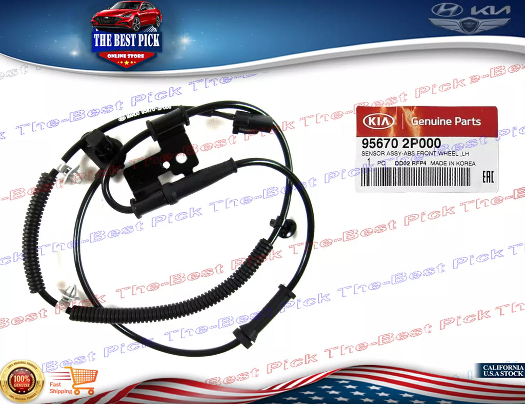 ⭐GENUINE⭐ ABS Wheel Speed Sensor FRONT LEFT for 2011-2013 Kia Sorento 956702P000