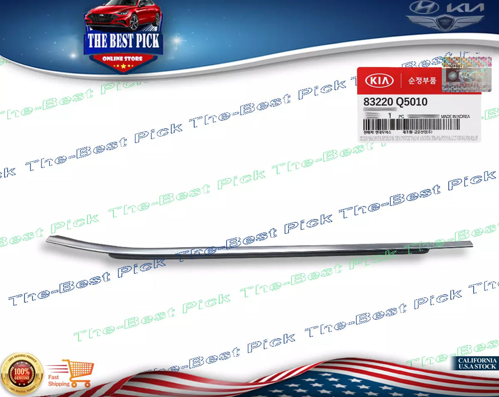 ⭐GENUINE⭐ Kia SELTOS 2021-2024 Rear Passenger WEATHERSTRIP Molding 83220Q5010