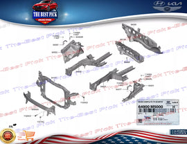 ⭐GENUINE⭐ Front Bumper Impact Bar For 2019-2023 Hyundai Nexo 64900M5000