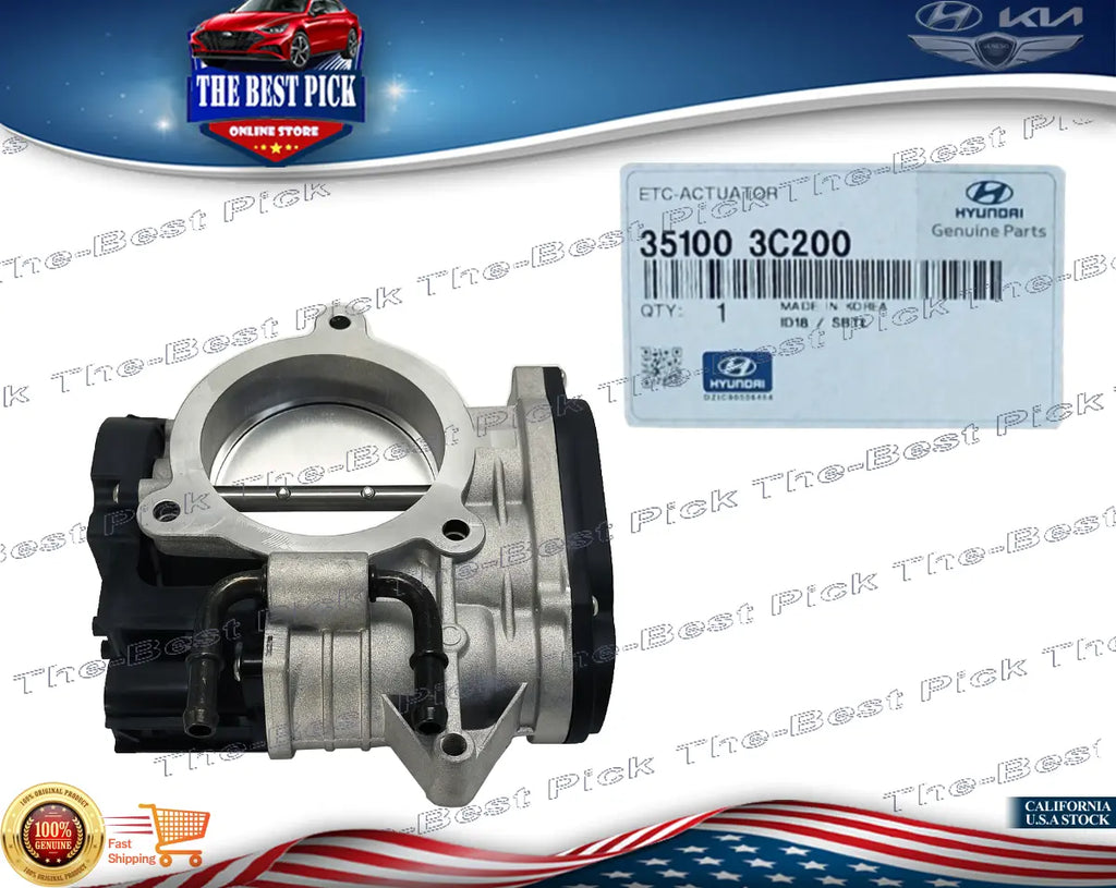 ⭐GENUINE⭐ Throttle Body 3.3L 3.8L Engine For 2006-2012 Hyundai/Kia 351003C200