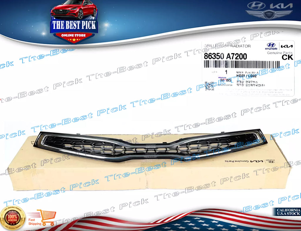 GENUINE⭐ Front Bumper Radiator Grille UPPER For KIA Forte Koup 14- 17 86350A7200