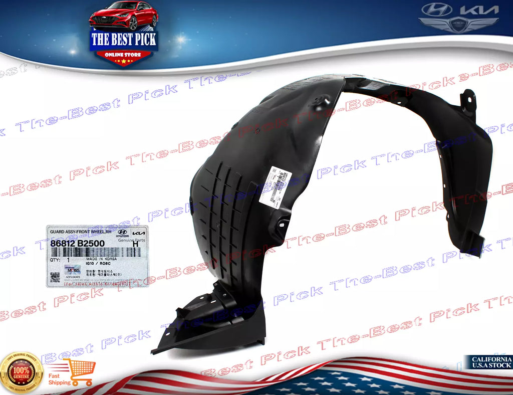 ⭐GENUINE⭐ Front Fender Liner RIGHT PASSENGER for 2017-2019 Kia Soul 86812B2500