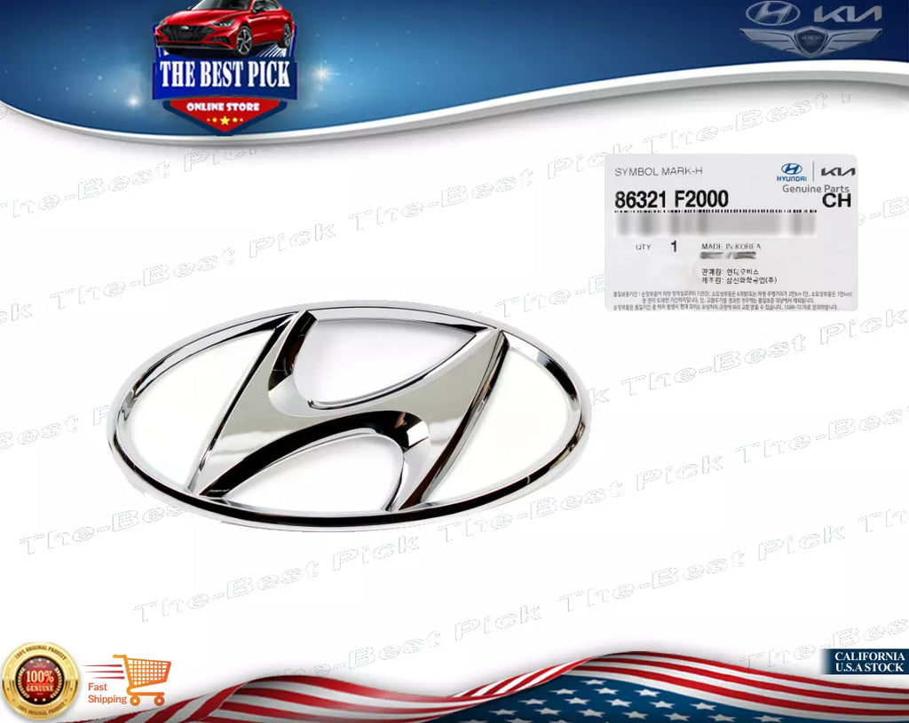 ⭐GENUINE⭐ logo Trunk Emblem "H" For Hyundai Elantra 2017-2018 86321F2000