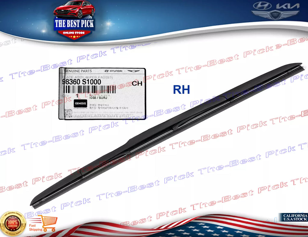 ⭐GENUINE⭐Windshield Wiper Blade RIGHT HYUNDAI KIA 98360S1000 *See compatibility*