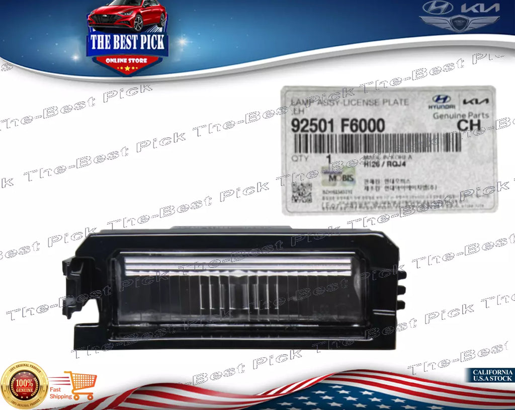 ⭐GENUINE⭐ REAR License Plate Light LEFT For Hyundai/Kia 92501F6000