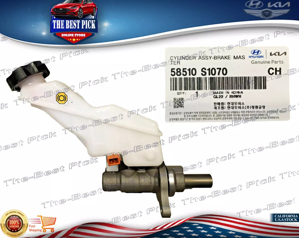 ⭐GENUINE⭐ Brake Master Cylinder Assy 19-20 Hyundai Santa Fe 2.0L 2.4L 58510S1070