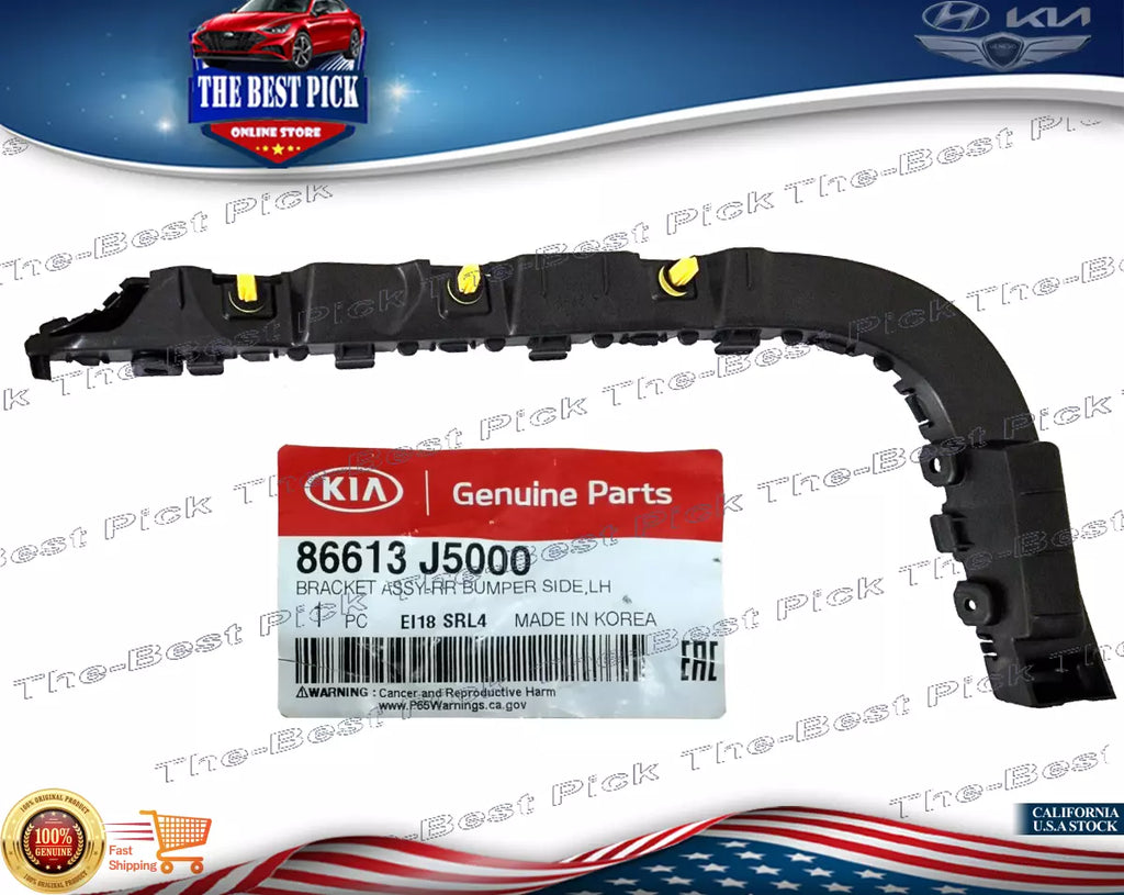 ⭐GENUINE⭐ REAR Bumper Bracket LEFT Driver For 2018-2023 Kia Stinger 86613J5000