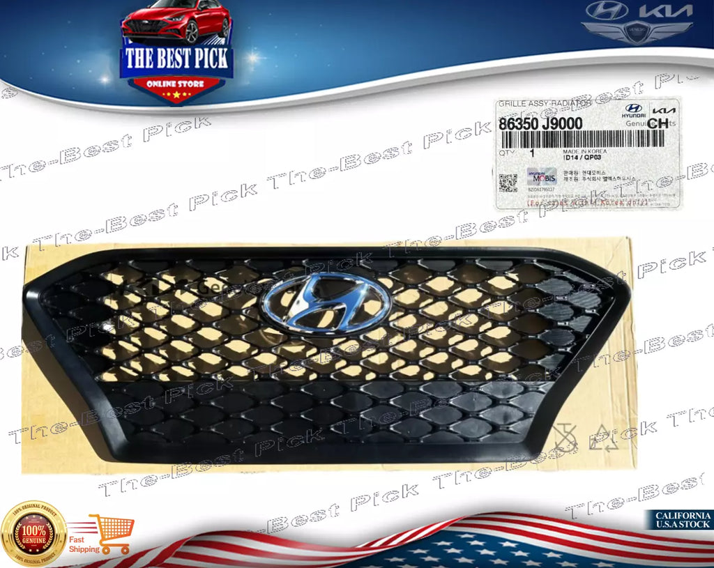 ⭐GENUINE⭐ Radiator Grille BLACK for 2018-2021 Hyundai Kona 86350J9000