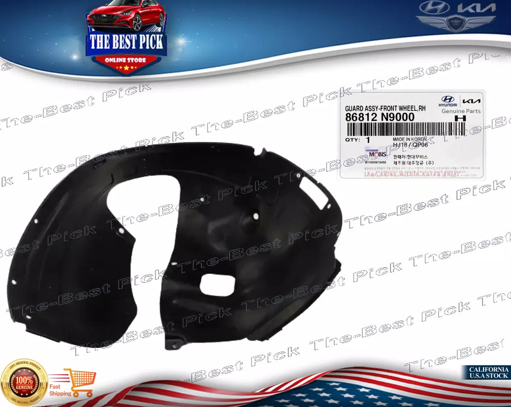 ⭐GENUINE⭐ FRONT Fender Liner RIGHT Side For 2022-2024 Hyundai Tucson 86812N9000