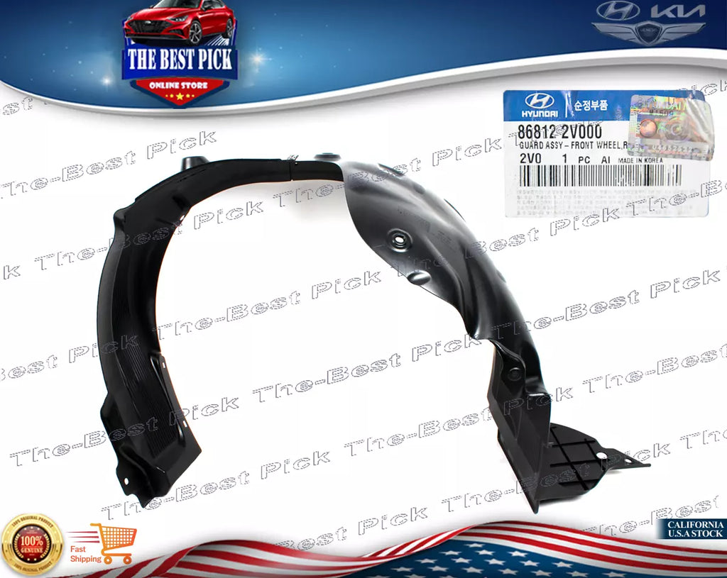 ⭐GENUINE⭐ Fender Liner FRONT RIGHT for 2012-2014 Hyundai Veloster 868122V000